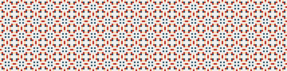 Fototapeta premium Abstract Cross Pattern Dots Logo generative computational art illustration