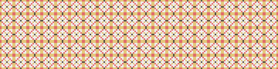 Fototapeta premium Abstract Cross Pattern Dots Logo generative computational art illustration