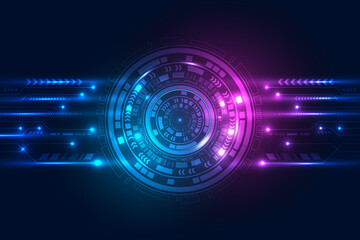 Abstract modern technology background. Vector modern futuristic, engineering, science, technology, communication background