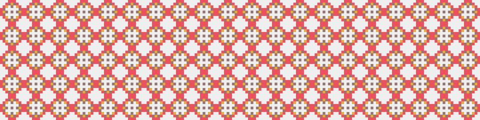 Abstract Cross Pattern Dots Logo generative computational art illustration