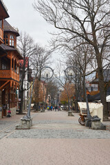 promenade in the city of  Zakopane