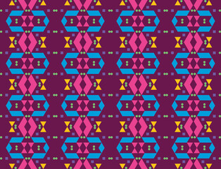 colorful geometric and abstract seamless pattern