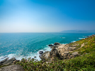 Beaches of  Wuzhizhou islet in Sanya 