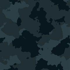 Grey and soft blue camouflage pattern vector illustration