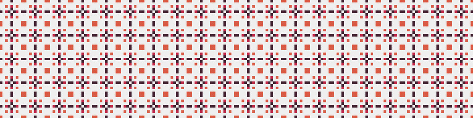 Fototapeta premium Abstract Cross Pattern Dots Logo generative computational art illustration