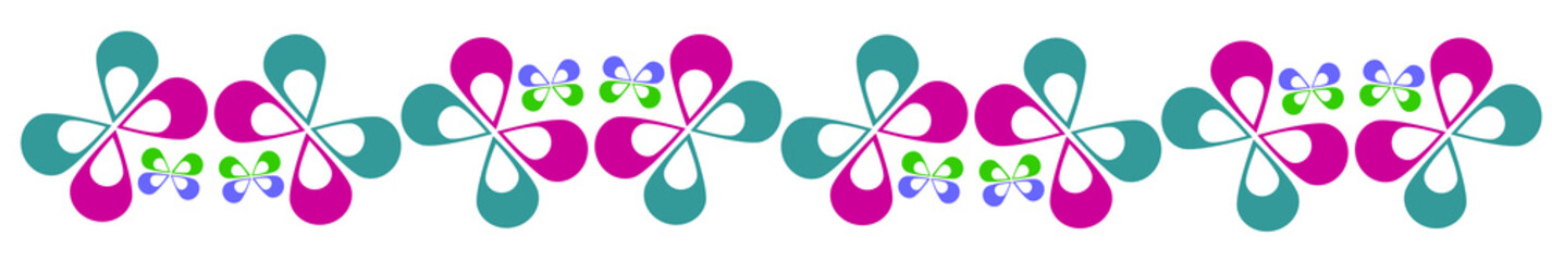 Footer butterfly shape pattern fullcolor for decoration