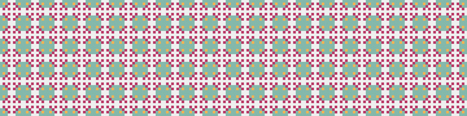 Abstract Cross Pattern Dots Logo generative computational art illustration