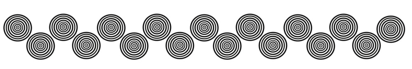 Footer circle shape pattern black and white for decoration