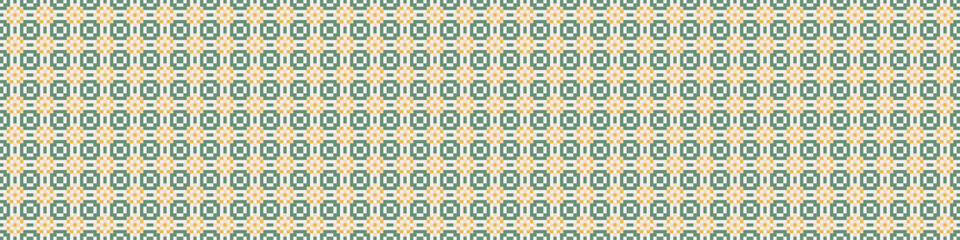 Fototapeta premium Abstract Cross Pattern Dots Logo generative computational art illustration