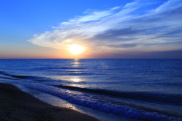 Obraz premium Blue sunrise