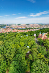 Fototapeta premium Skyline of Prague, capital of the Czech Republic.