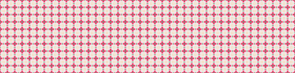 Fototapeta premium Abstract Cross Pattern Dots Logo generative computational art illustration