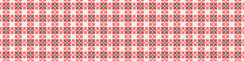 Fototapeta premium Abstract Cross Pattern Dots Logo generative computational art illustration