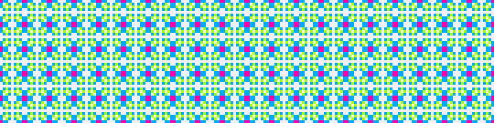 Fototapeta premium Abstract Cross Pattern Dots Logo generative computational art illustration