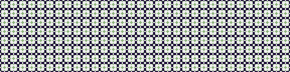 Fototapeta premium Abstract Cross Pattern Dots Logo generative computational art illustration