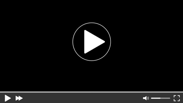 4K Full Screen Video Player Screen Preview Template