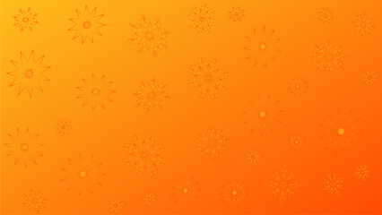 winter background, orange background design