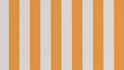 Close-up orange and white striped background fabric, printed cotton satin, the tablecloth, finishing the cloth or fabric for clothing. 3D-rendering