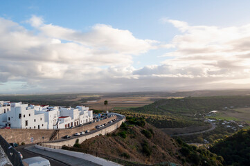 Fototapeta premium vistas desde vejer de la frontera en cadiz