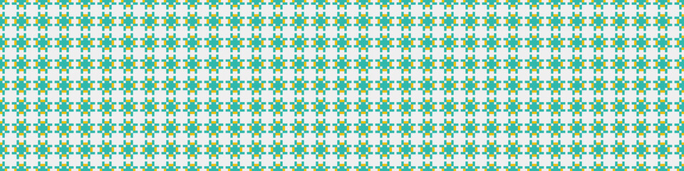 Fototapeta premium Abstract Cross Pattern Dots Logo generative computational art illustration