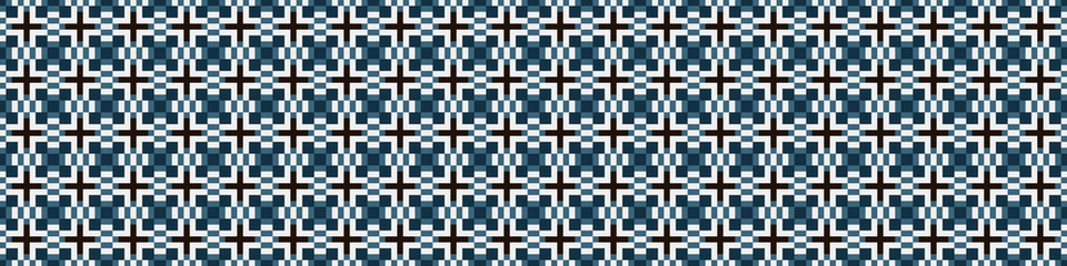 Abstract Cross Pattern Dots Logo generative computational art illustration