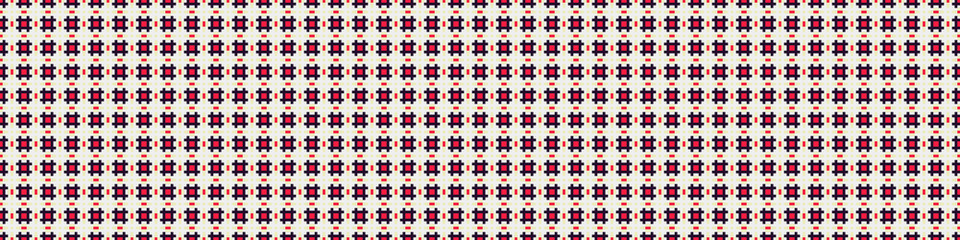 Fototapeta premium Abstract Cross Pattern Dots Logo generative computational art illustration