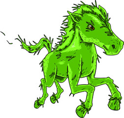 Obraz premium Grass Horse, because we are what we eat!