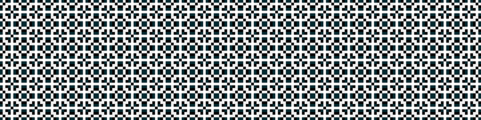 Fototapeta premium Abstract Cross Pattern Dots Logo generative computational art illustration