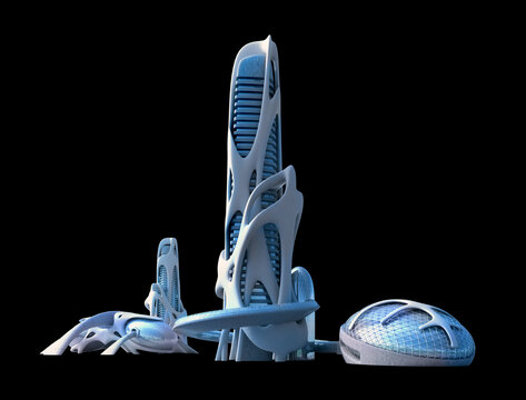 Futuristic City Organic Architecture