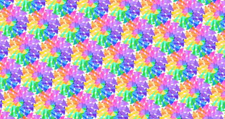 Fototapeta na wymiar repetitive abstract geometric rainbow pattern-12o2a2 of the polygon-12o2