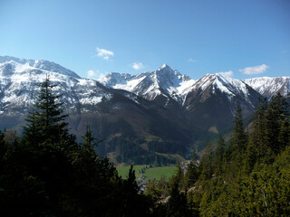 Roter Stein mountain in Lechtal Alps, Austria