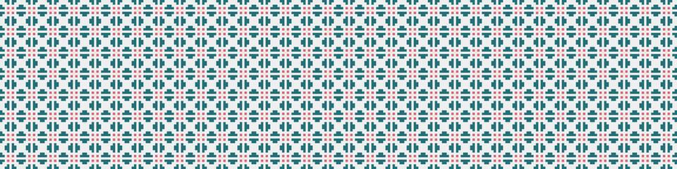 Fototapeta premium Abstract Cross Pattern Dots Logo generative computational art illustration