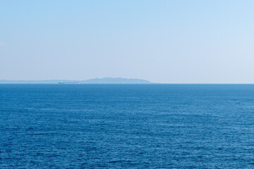 遠くに見える岬　海　房総半島　