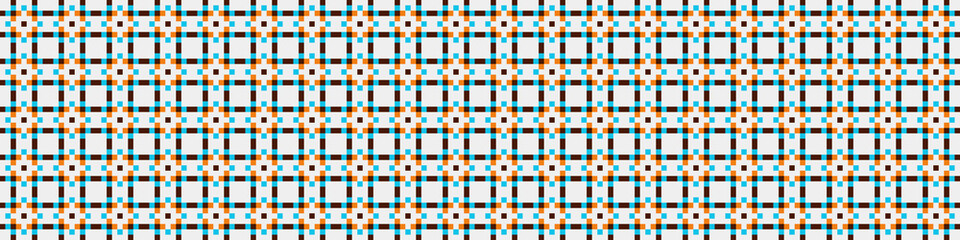 Fototapeta premium Abstract Cross Pattern Dots Logo generative computational art illustration