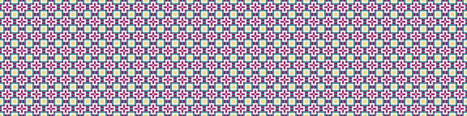 Fototapeta premium Abstract Cross Pattern Dots Logo generative computational art illustration