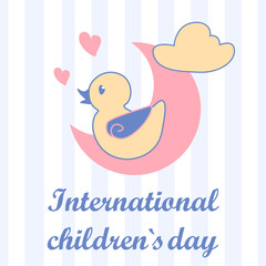 Postcard for international children's day
