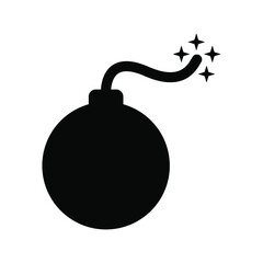 Flat design warning sign explosives area hazard symbol