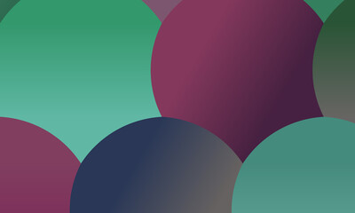 Lovely Green and magenta circles background, digitally created