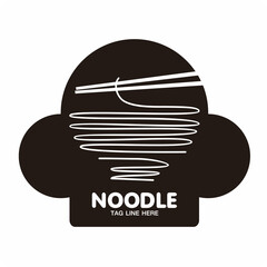 Noodle logo , Chef logo icon