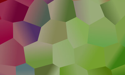 Modern Red and light green polygonal background, digitally created