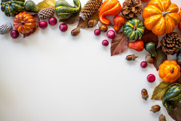 Festive Fall Flatlay Background