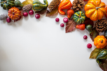 Festive Fall Flatlay Background