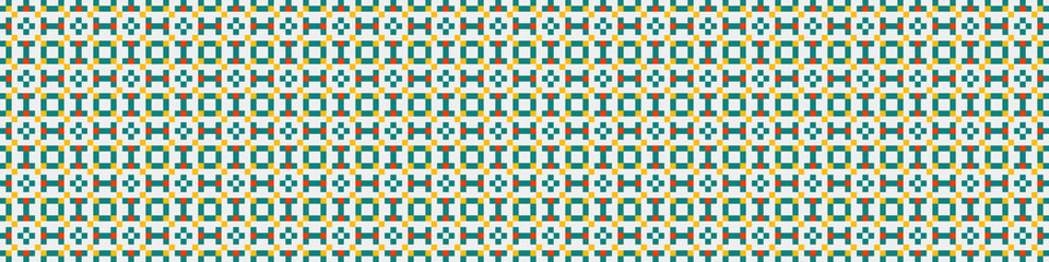 Abstract Cross Pattern Dots Logo generative computational art illustration