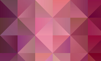 Fototapeta premium Positive Pink and magenta polygonal background, digitally created