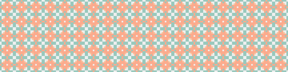 Abstract Cross Pattern Dots Logo generative computational art illustration