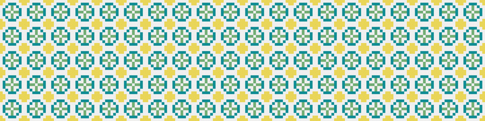 Abstract Cross Pattern Dots Logo generative computational art illustration