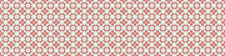 Fototapeta premium Abstract Cross Pattern Dots Logo generative computational art illustration