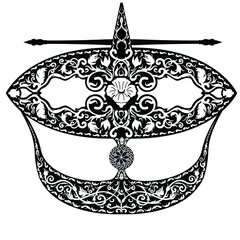 the moon kite at Malaysia symbol, WAU BULAN