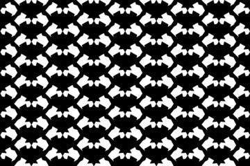 seamless abstract geometric black and white pattern-18f2a of a four sided polygon