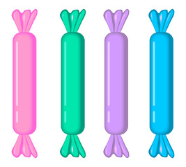 Candy. Sweet caramel on a stick. Holiday Lollipop. The sweetness for the children.